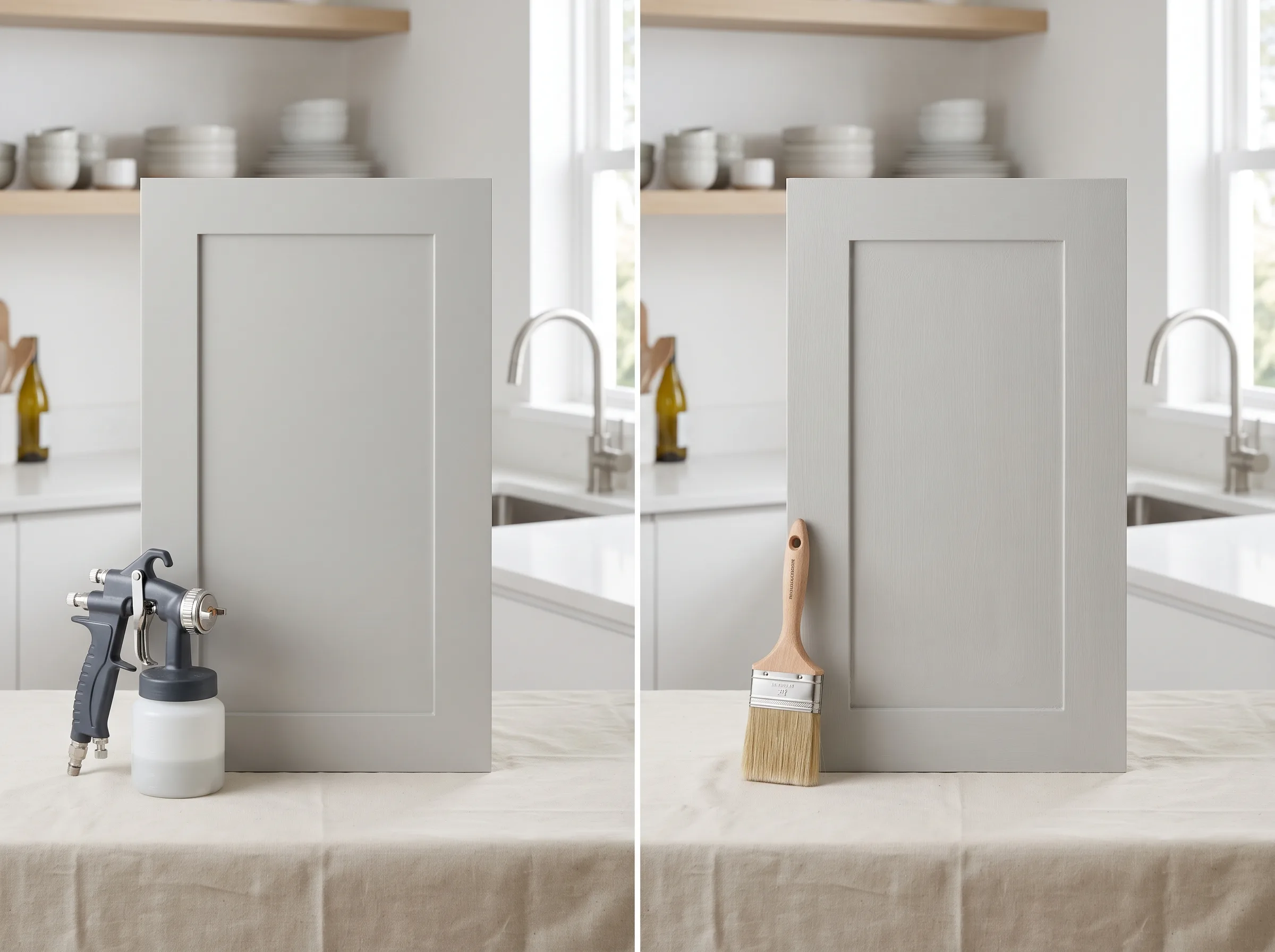 Spraying or Brushing Kitchen Cabinets: Choosing a Finish